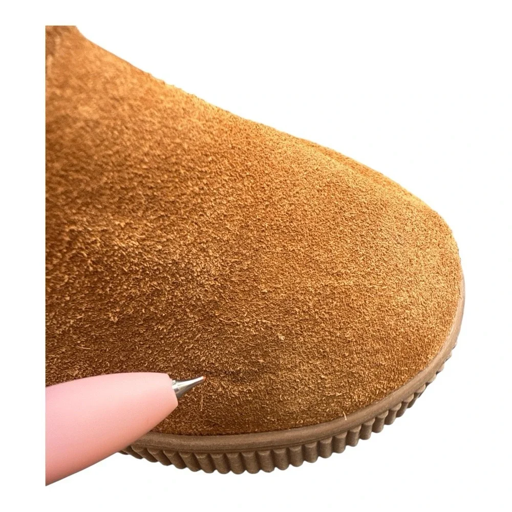 Cat & Jack Toddler Girls' Emily Suede Shearling Style Boots  Winter Lined Size 6
